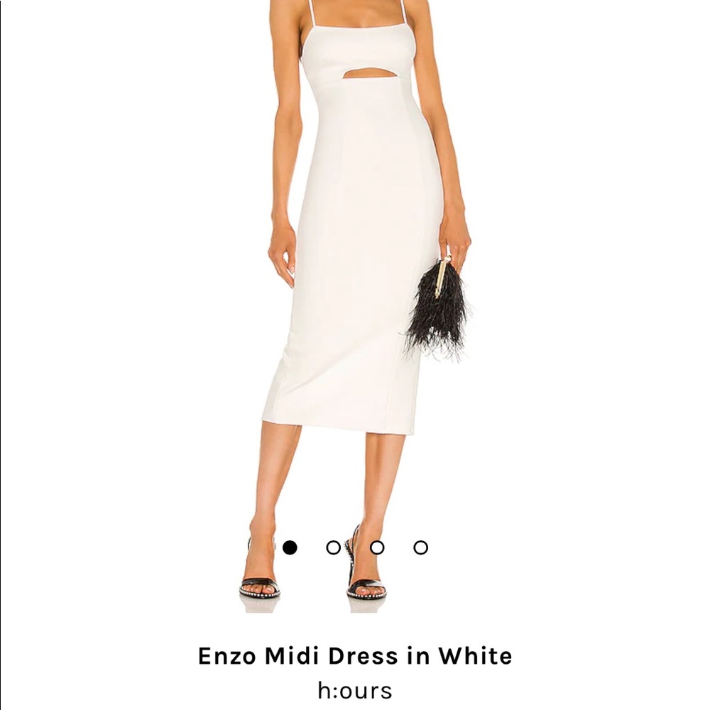 Enzo Midi Dress White
